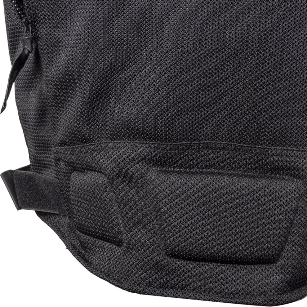 Xelement XS6550 'Fumes' Men's Black and High-Viz All Weather Mesh Level 3 CE Armored Motorcycle Jacket