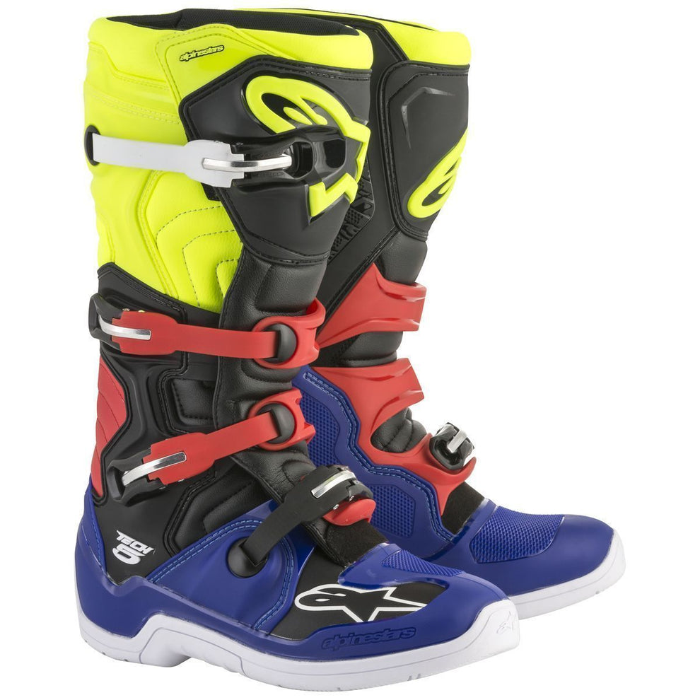 Alpinestars Tech 5 Men's Blue/Black/Yellow Motocross Boots