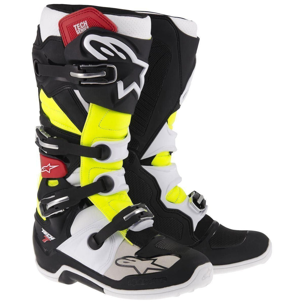 Alpinestars Tech 7 Men's Black/Red/Yellow Motocross Boots