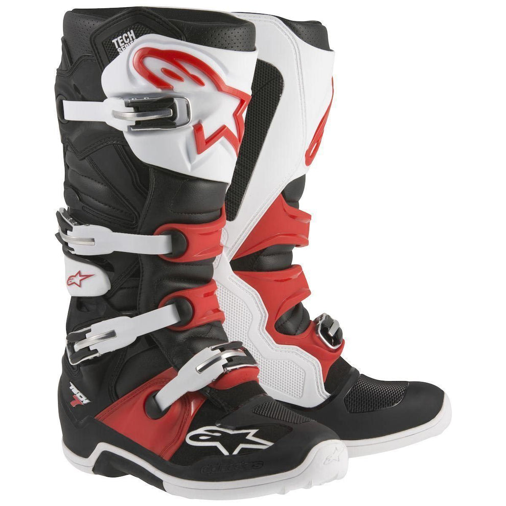 Alpinestars Tech 7 Men's Black/White/Red Motocross Boots