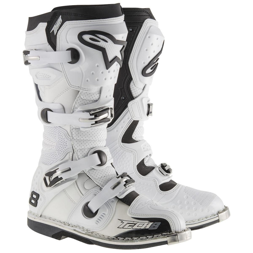 Alpinestars Tech 8 RS Men's White Vented Motocross Boots