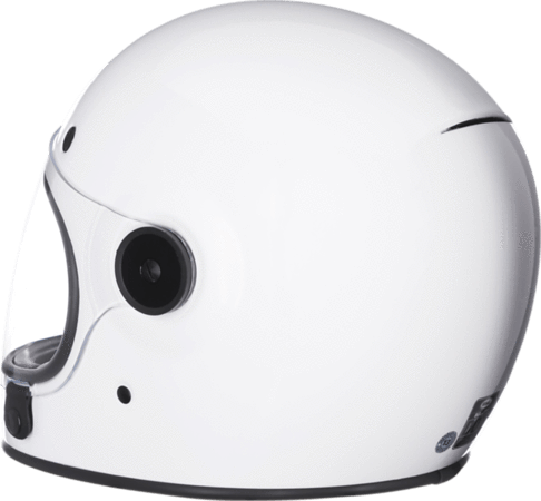 Bell Bullitt Solid White Full Face Helmet