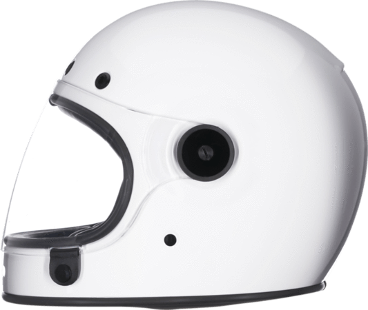 Bell Bullitt Solid White Full Face Helmet