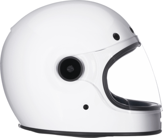 Bell Bullitt Solid White Full Face Helmet