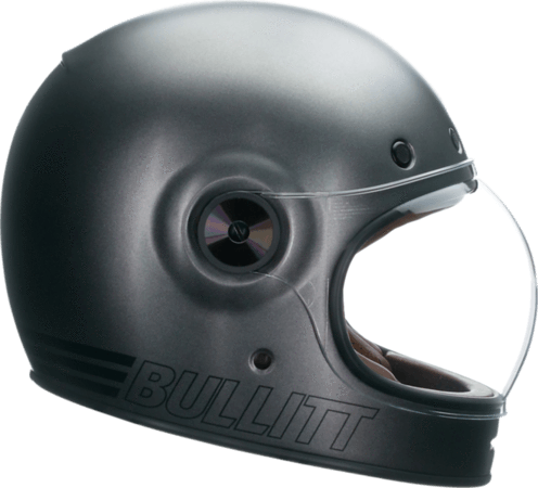 Bell Bullitt Retro Matte Metallic Titanium Full Face Helmet