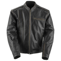 Black Brand Compression Men's Dark Brown Leather Jacket