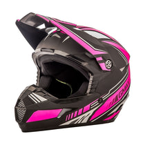 GMax MX46 Uncle Matte Black/Pink Motocross Helmet