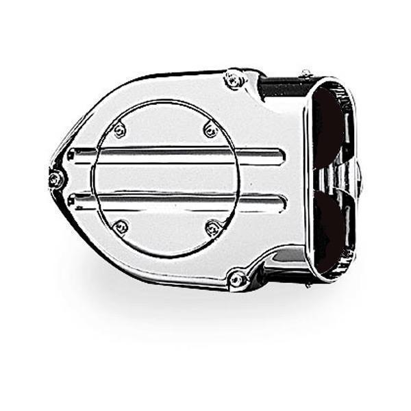 Kuryakyn Blood Groove Hypercharger with Trap Doors for Harley Davidson Twin Cam 1999-2006 Stock Carb, 2006-14 Delphi EFI (exc. 2008-14 Touring/Trikes)