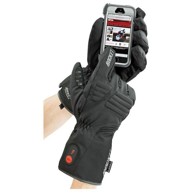 Joe Rocket Rocket Burner Men's Heated Textile Snowmobile Gloves