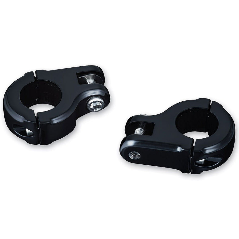 Kuryakyn 1-1/4in Brute Highway Peg Mounts for 1-1/4in Engine Guards or Tubing