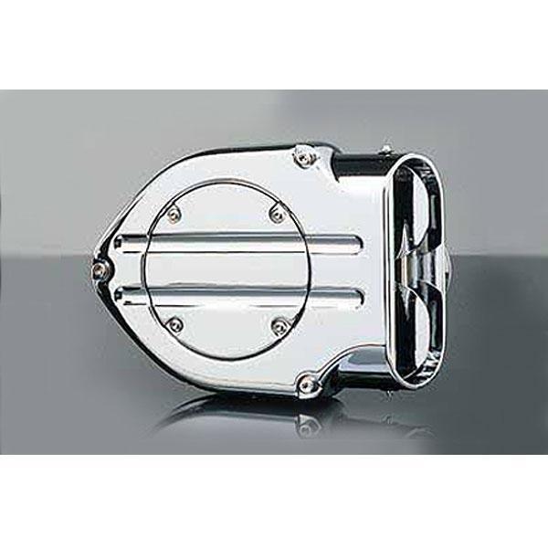 Kuryakyn Blood Groove Hypercharger with Trap Doors for Harley Davidson Twin Cam 1999-2006 Stock Carb, 2006-14 Delphi EFI (exc. 2008-14 Touring/Trikes)