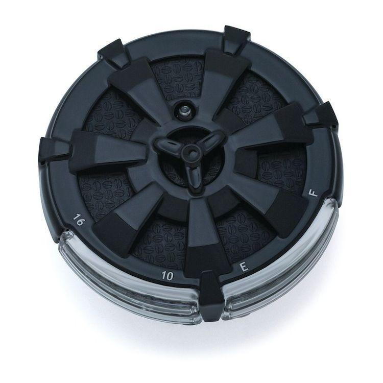 Kuryakyn Alley Cat LED Fuel and Battery Gauge for Harley Davidson 1994-2016 FLHR, 2000-16 FLST, 1991-2016 FXD, 1988-94 FXR, 2015-16 FLRT