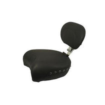 Mustang 13.5 in. Recessed Wide Plain Passenger Seat with Backrest, No Studs for Harley Davidson 1997-2014 Road King, 2006-14 FLHX, 2008-14 FLHT/FLTR