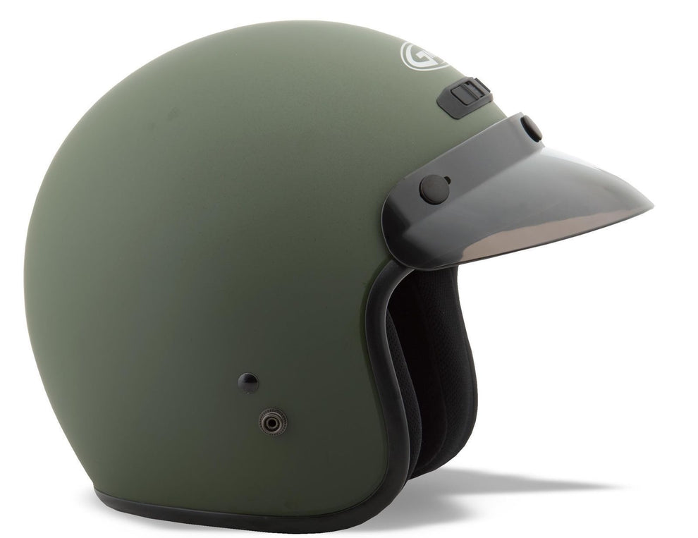GMax GM2 Flat Green Open Face Helmet
