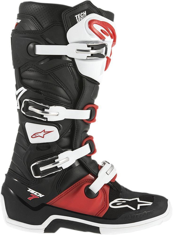 Alpinestars Tech 7 Men's Black/White/Red Motocross Boots