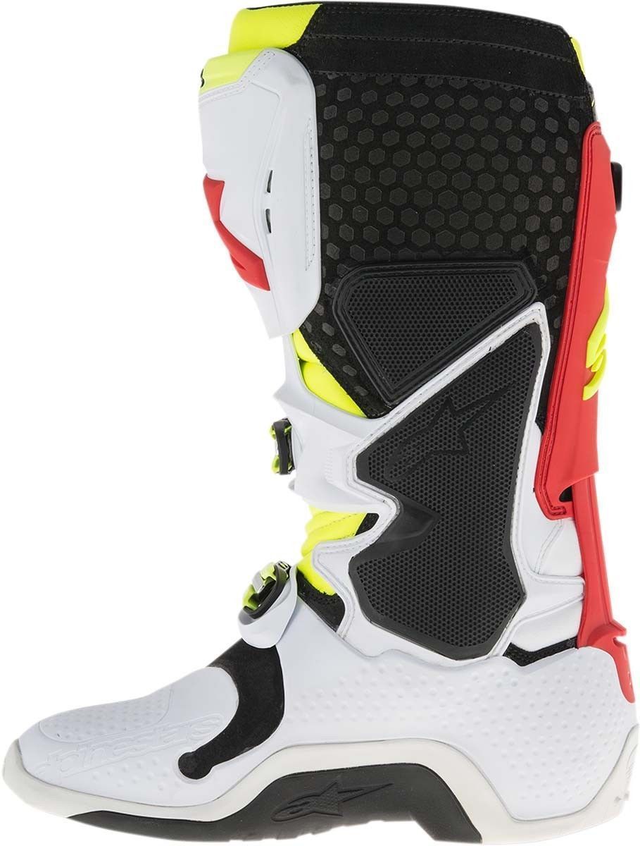 Alpinestars Tech 10 Men's White/Red/Fluorescent Yellow Motocross Boots