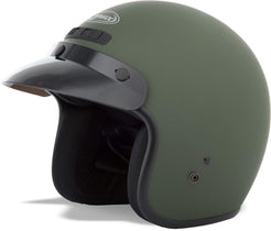 GMax GM2 Flat Green Open Face Helmet