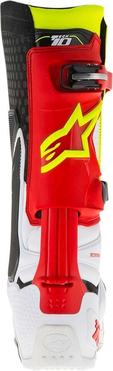 Alpinestars Tech 10 Men's White/Red/Fluorescent Yellow Motocross Boots