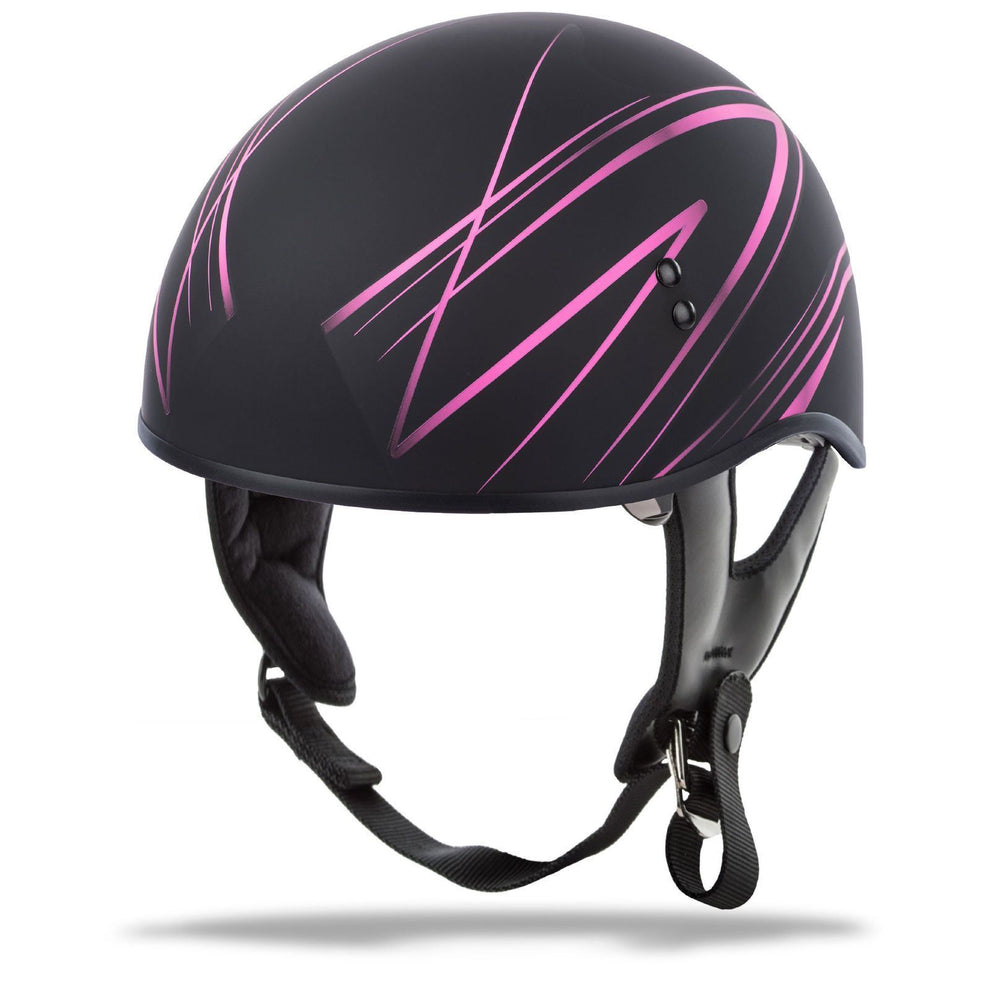 GMax GM65 Naked Torque Matte Black/Pink Half Helmet
