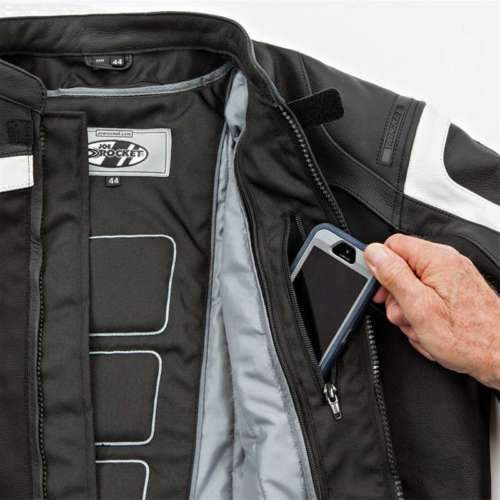 Joe Rocket Meta-X Men's Black/White Leather/Textile Jacket