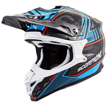 Scorpion VX-35 Miramar Blue Motocross Helmet